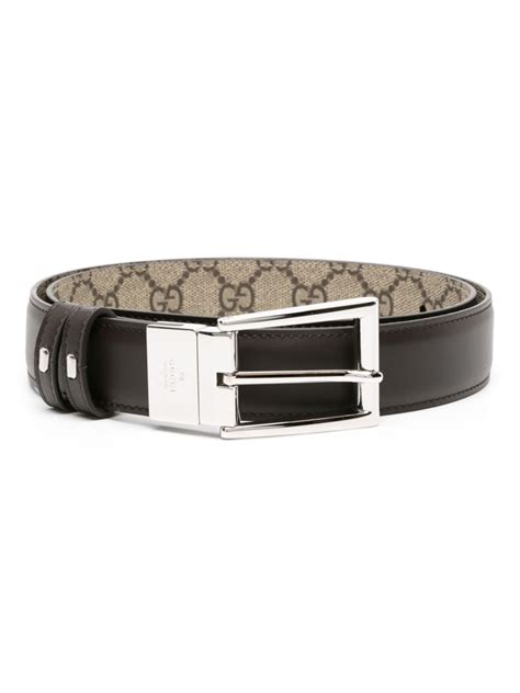 gucci riem zwart zilveren gesp|riemen van Gucci.